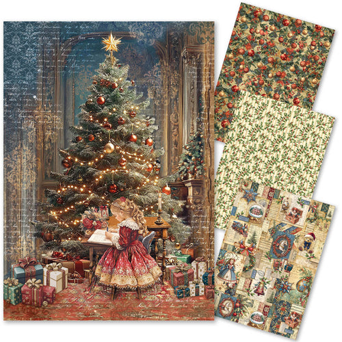 Ciao Bella - Toy Shop - Rice Paper A4 MIXED 4 PACK CBRA005