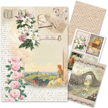 Ciao Bella - Courtly Love Collection - Rice Paper A4 MIXED 4 PACK