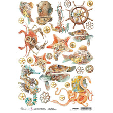 Ciao Bella - Coral Reef - Set 2 - Piuma Rice Paper A4 - (Pack of 7)