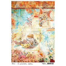 Ciao Bella - Coral Reef - Set 2 - Piuma Rice Paper A4 - (Pack of 7)