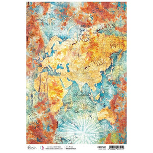 Ciao Bella - Coral Reef - Set 1 - Piuma Rice Paper A4 - (Pack of 6)