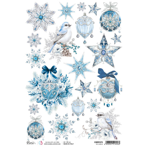 Ciao Bella - Ice Jewels - Piuma Rice Paper A4 - SPCBRP470