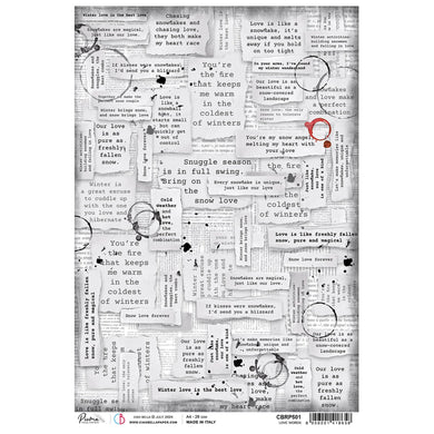 Ciao Bella - Love Words - Piuma Rice Paper A4 - SPCBRP501