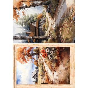 Ciao Bella - Hello Fall - Rice Paper A5 MIXED 8 PACK CBRS019