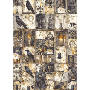 Ciao Bella - Dark Academia - Rice Paper A5 MIXED 8 PACK CBRS020