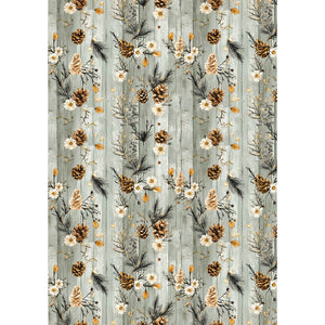 Ciao Bella - Hot Cocoa & Holly - Rice Paper A5 MIXED 8 PACK CBRS021