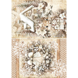 Ciao Bella - Winter Season - Rice Paper A5 MIXED 8 PACK CBRS022