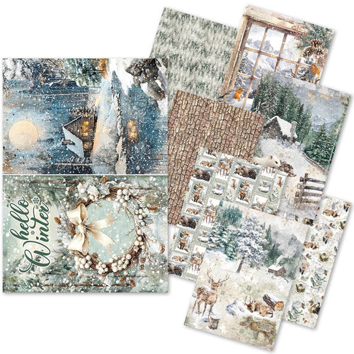 Ciao Bella - Forest Tales - Rice Paper A5 MIXED 8 PACK CBRS024
