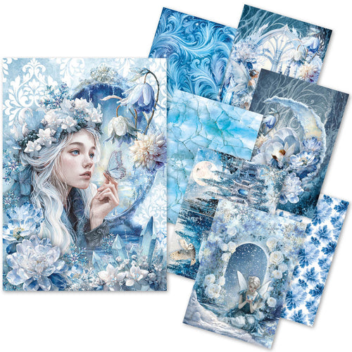 Ciao Bella - Frozen Land - Rice Paper A5 MIXED 8 PACK CBRS025