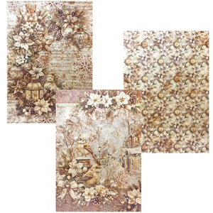 Ciao Bella - Winter Season - Deluxe Paper Silver & Vellum Dual Pack - A4 Mixed - Pack of 6 - CBX001