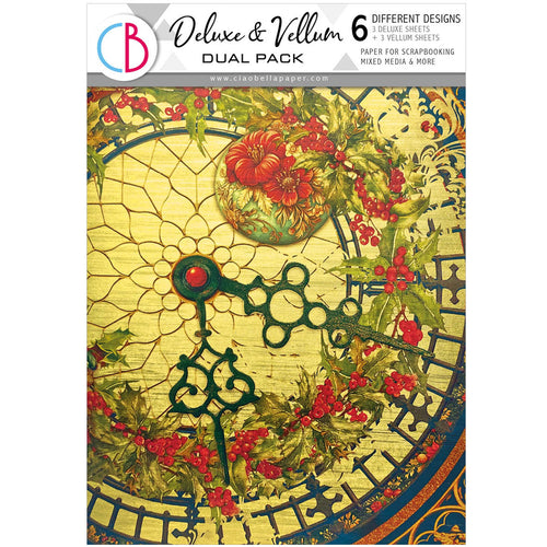 Ciao Bella - Toy Shop - Deluxe Paper Silver & Vellum Dual Pack - A4 Mixed - Pack of 6 - CBX002