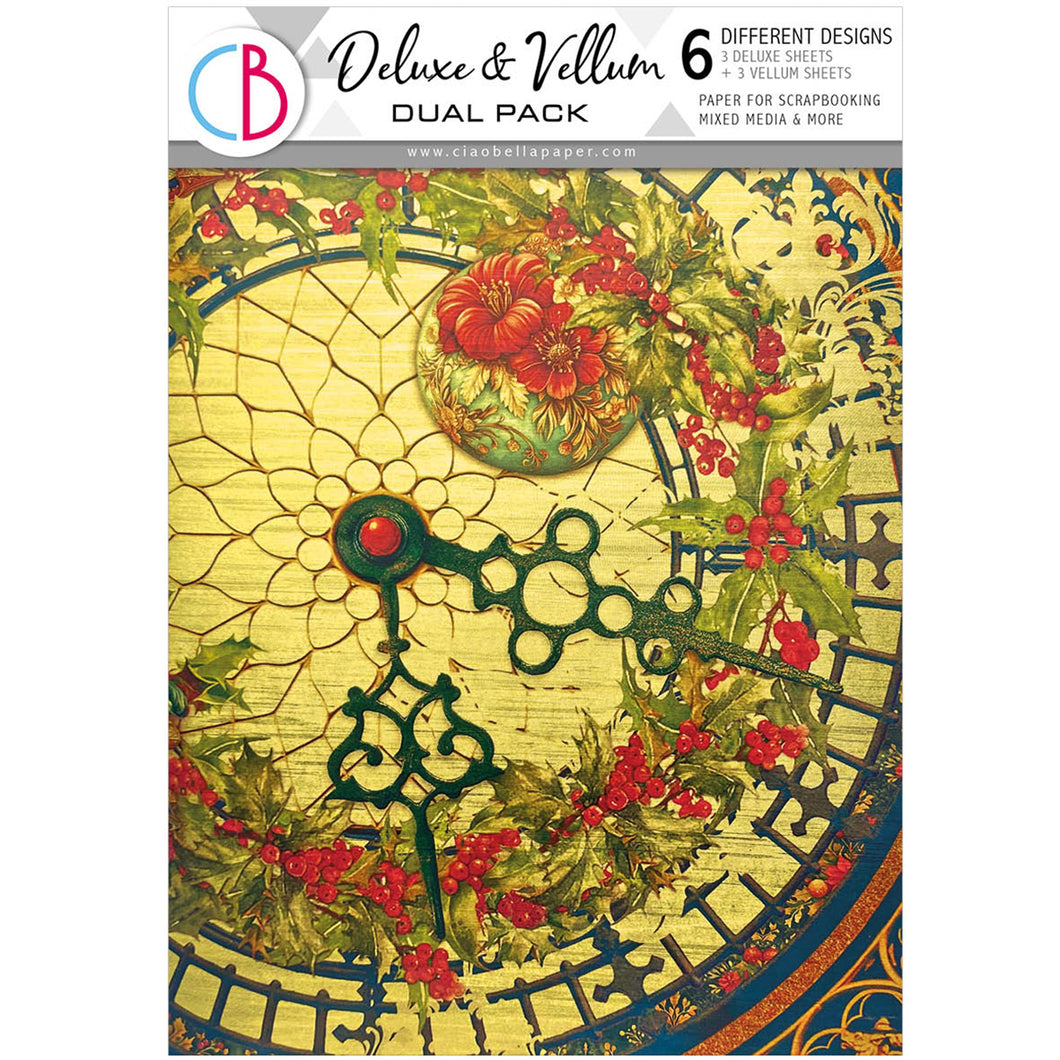 Ciao Bella - Toy Shop - Deluxe Paper Silver & Vellum Dual Pack - A4 Mixed - Pack of 6 - CBX002