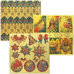 Ciao Bella - Toy Shop - Deluxe Paper Silver & Vellum Dual Pack - 6" x 6" Mixed - Pack of 6 - CBXQ002