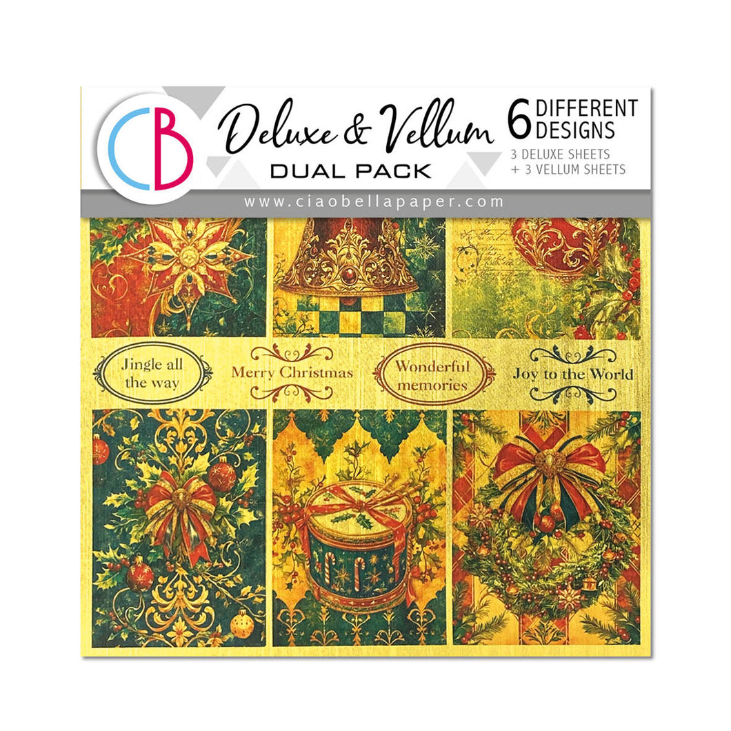 Ciao Bella - Toy Shop - Deluxe Paper Silver & Vellum Dual Pack - 6