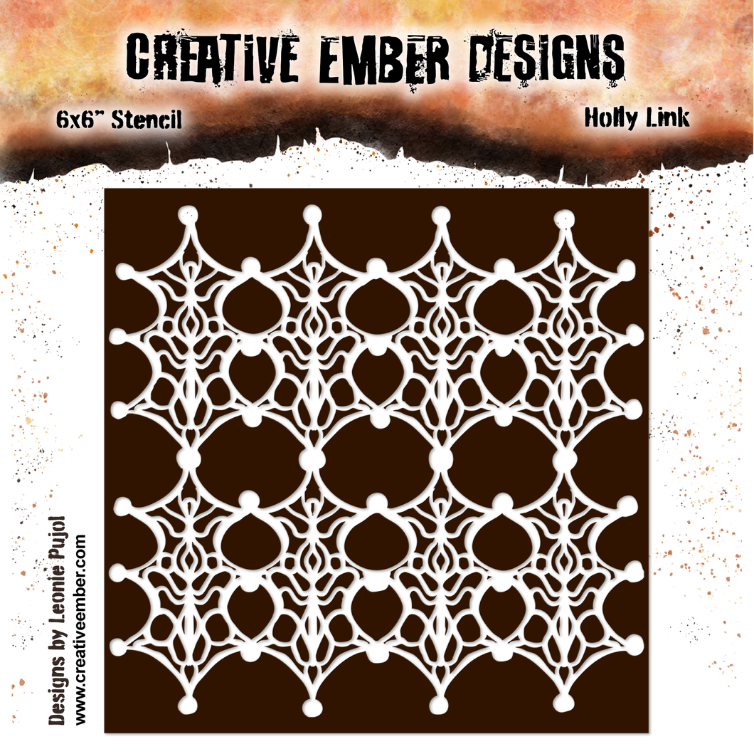 Creative Ember Designs - Holly Link - Stencil - 6