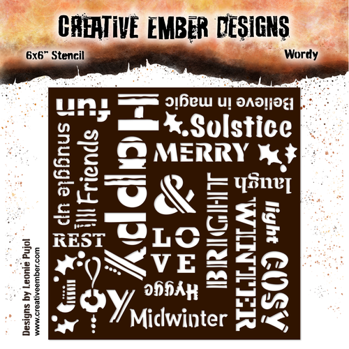 Creative Ember Designs - Wordy - Stencil - 6