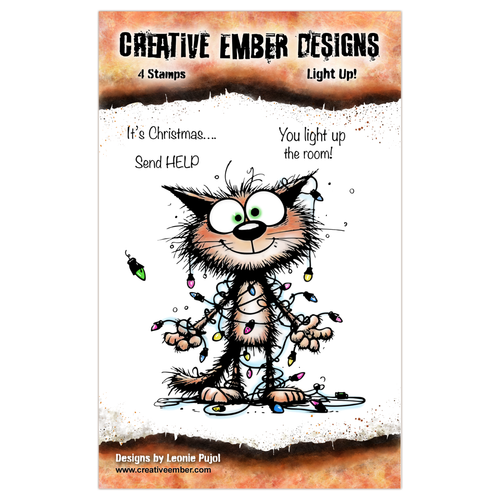 Creative Ember Designs - Light Up - A7 - 4 Stamps