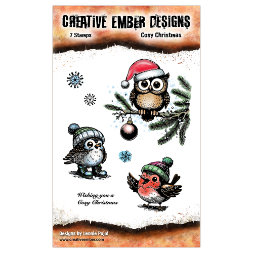 Creative Ember Designs - Cosy Christmas - A6 - 7 Stamps