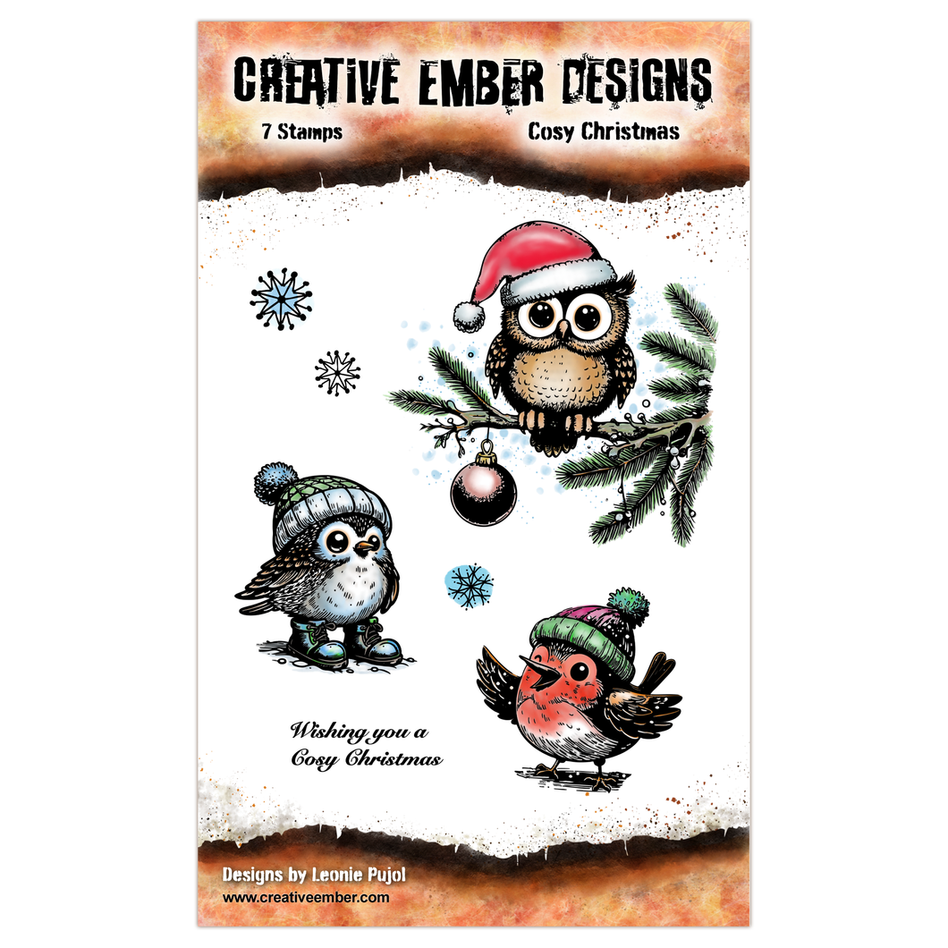 Creative Ember Designs - Cosy Christmas - A6 - 7 Stamps