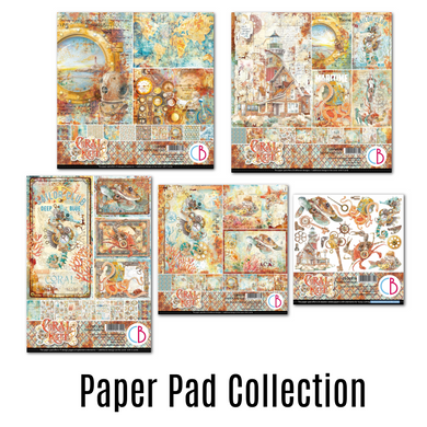 Ciao Bella Paper - Coral Reef Paper Pad Collection (includes 5 pads)