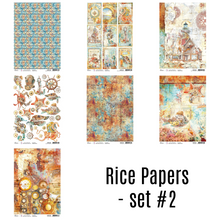 Ciao Bella - Coral Reef - Set 2 - Piuma Rice Paper A4 - (Pack of 7)