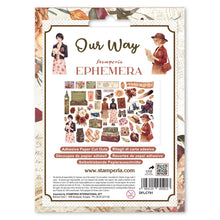 Stamperia Our Way Collection Ephemera with Adhesive Backs