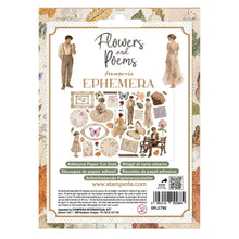 Stamperia Flowers and Poems Collection Ephemera with Adhesive Backs