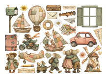 Stamperia Cozy Family Collection Ephemera with Adhesive Backs