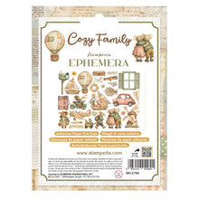 Stamperia Cozy Family Collection Ephemera with Adhesive Backs