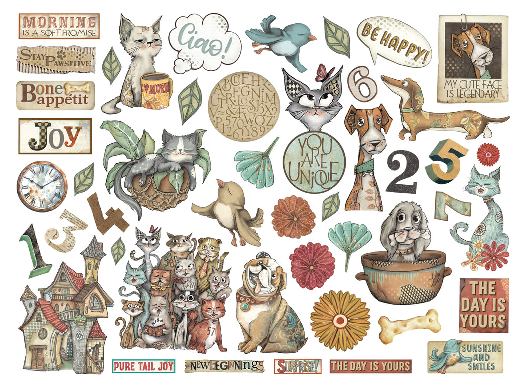 Stamperia - Furry Friends Collection - Die Cuts