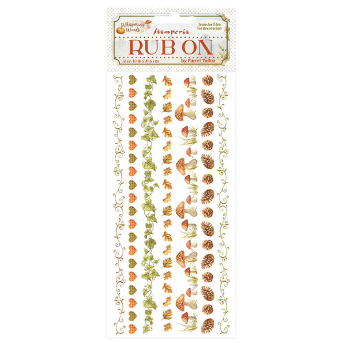 Stamperia - Whispering Woods Collection - Rub On - Border - 10.16cm x 16.6cm
