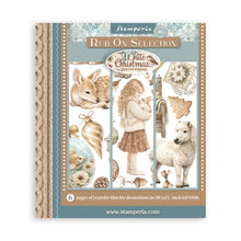 Stamperia - White Christmas - Large Rub On Selection – 20.5 x 23cm – 6 Pages