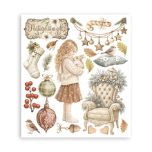 Stamperia - White Christmas - Large Rub On Selection – 20.5 x 23cm – 6 Pages