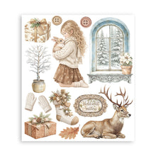 Stamperia - White Christmas - Large Rub On Selection – 20.5 x 23cm – 6 Pages