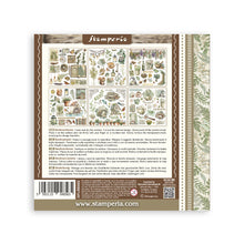 Stamperia - Herbarium Silvae Collection - Rub On Kit - Assortment - 10.16cm x 16.6cm