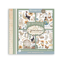 Stamperia - Secret Diary Collection - Rub On Kit - Assortment - 10.16cm x 16.6cm