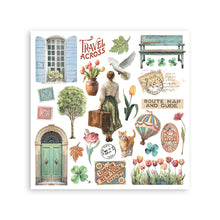 Stamperia - Art of Travelling Collection - Rub On Kit - Assortment - 10.16cm x 16.6cm