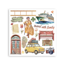 Stamperia - Art of Travelling Collection - Rub On Kit - Assortment - 10.16cm x 16.6cm