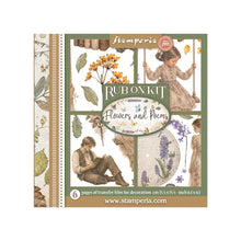 Stamperia Flowers and Poems Collection Rub On Kit Assortment – 10.16cm x 16.6cm