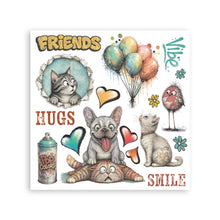 Stamperia Furry Friends 2 Rub-On Kit Assortment – 10.16 × 16.6cm