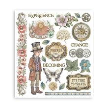Stamperia - Gardens of Time Collection Rub on Selection - 20.5x23 cm - 6 pages
