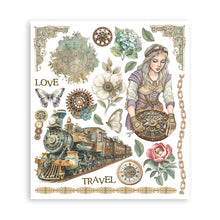 Stamperia - Gardens of Time Collection Rub on Selection - 20.5x23 cm - 6 pages