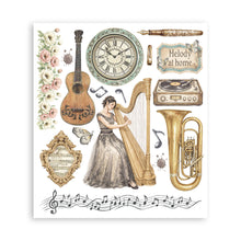 Stamperia Symphony Collection Large Rub On Selection – 20.5 x 23cm – 6 Pages