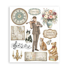 Stamperia Symphony Collection Large Rub On Selection – 20.5 x 23cm – 6 Pages