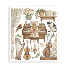 Stamperia Symphony Collection Large Rub On Selection – 20.5 x 23cm – 6 Pages