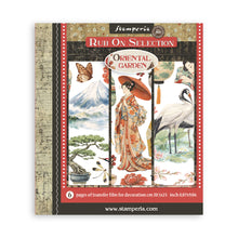 Stamperia Oriental Garden Collection Large Rub On Selection – 20.5 x 23cm – 6 Pages
