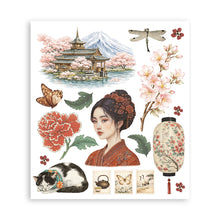 Stamperia Oriental Garden Collection Large Rub On Selection – 20.5 x 23cm – 6 Pages