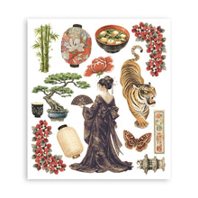 Stamperia Oriental Garden Collection Large Rub On Selection – 20.5 x 23cm – 6 Pages