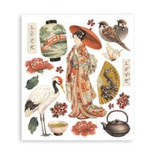 Stamperia Oriental Garden Collection Large Rub On Selection – 20.5 x 23cm – 6 Pages