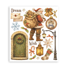 Stamperia - Silent Night - Large Rub On Selection – 20.5 x 23cm – 6 Pages